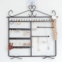 Metal Earrings Storage Rack Home Hanging Wall Ornaments Rack Ear Nail Necklace Jewellery Display Shelf Ring Show Shelf