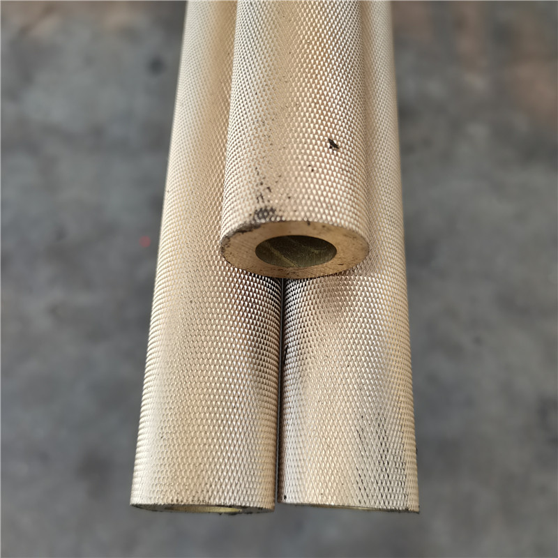 Knurled Brass Tube, National Standard Brass Rod, Patterned Brass Sleeve, Diamond-Shaped Brass Hollow Tube, Gemstone Pattern Brass Tube Wholesale