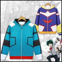 Hero Academia Midoriya Izuku All Might sweatshirt cos combat clothing womens zipper hoodie jacket clothes