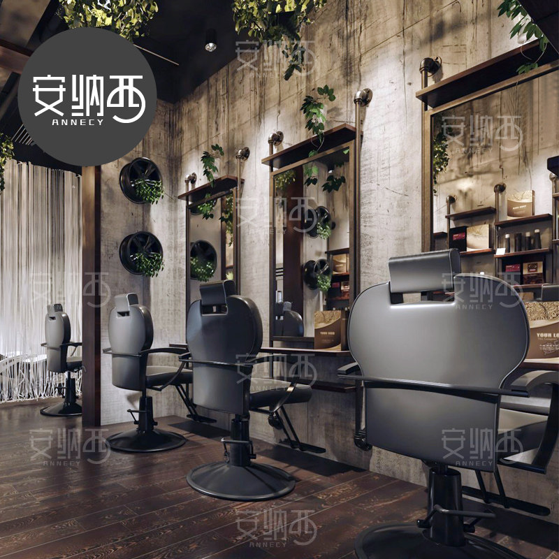 Annecy creative American hair cut makeup mirror Retro single-sided mirror Hair salon hair salon double-sided hair mirror table