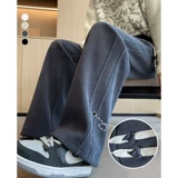 Флисовые демисезонные штаны, вельветовый потолочный светильник для отдыха, коллекция 2023, свободный прямой крой