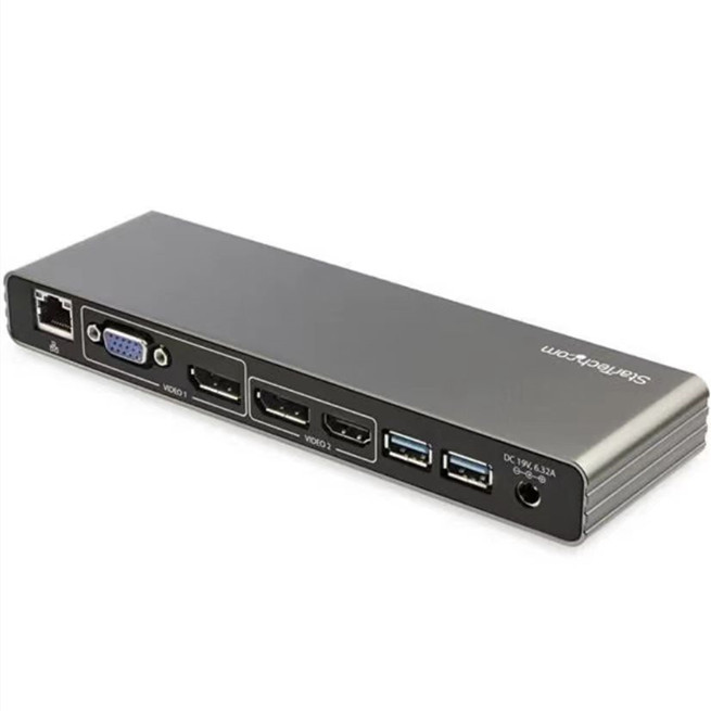 Thunderbolt 3 Docking Station Dual 4K 60Hz Monitors Mac Computer Driver-Free Gigabit Thunderbolt Docking Station