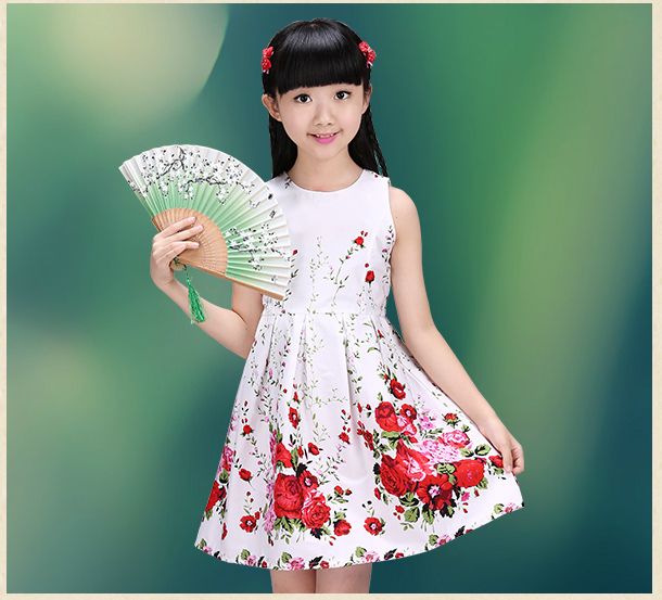 2019 cô gái mới không tay váy công chúa trẻ em trẻ em lớn váy trẻ em và cô gái váy mùa hè - Váy váy len bé gái
