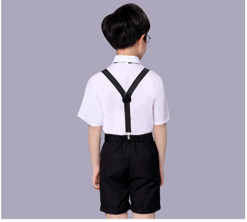 Trẻ em hoa cô gái ăn mặc đám cưới phù hợp với mùa hè sáu ngày của trẻ em học sinh tiểu học nhỏ máy chủ điệp viên trang phục set đồ vest bé trai