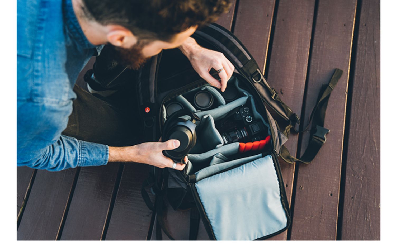 Manfrotto Manhattan Series MB Túi đựng máy ảnh đeo vai MB MN-BP-MV-50/30 - Phụ kiện máy ảnh DSLR / đơn chân nhện máy ảnh
