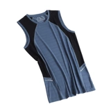 Шелковый летний тонкий дышащий жилет, быстросохнущая спортивная футболка без рукавов, оверсайз, большой размер