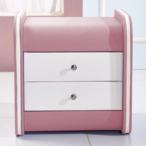 Modern bedroom bedside table Fashion simple cartoon chest of drawers Childrens storage leather bedside cabinet furniture