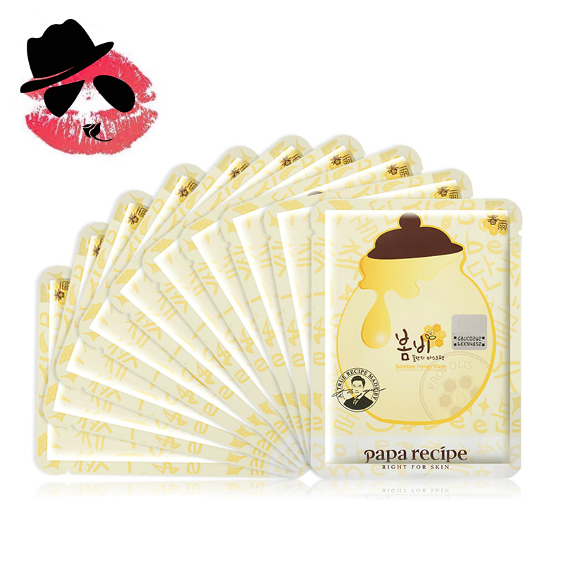 韩国papa recipe春雨蜂蜜蜂胶面膜贴黄春雨补水保湿滋润紧致弹力