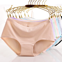 Cotton womens underwear one piece mid-waist butt lift breathable seamless sexy briefs pure cotton girls underwear