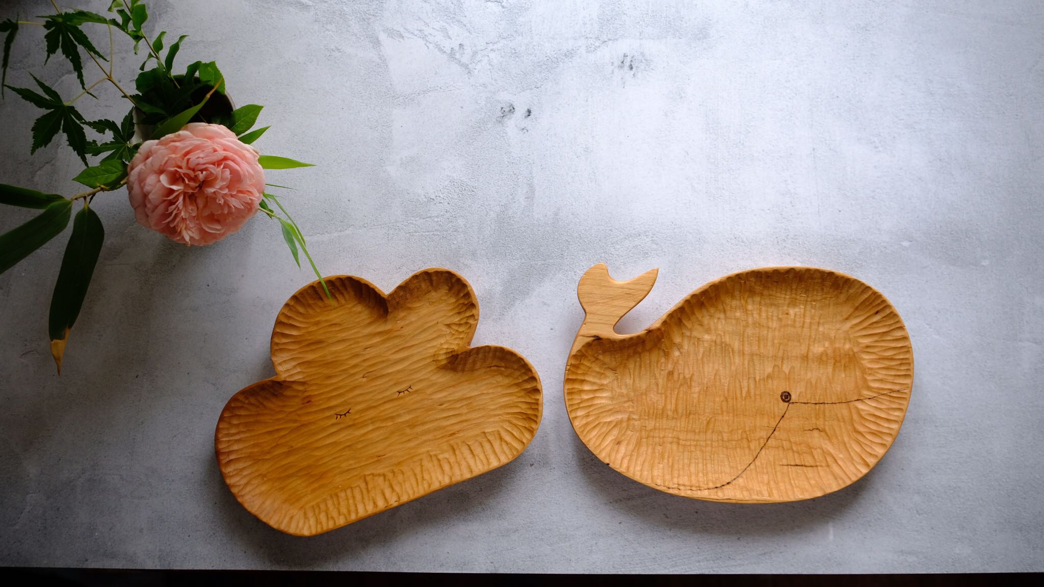 Xitang đám mây snack tấm cá voi tấm ăn sáng Bắc Âu ins siêu lửa gỗ tấm handmade gỗ set ảnh công cụ khay gỗ đựng ấm chén