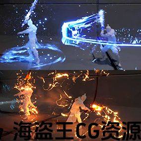 Slash Trail FX Elemental 元素劈砍粒子特效 虚幻UE5.2-5.4
