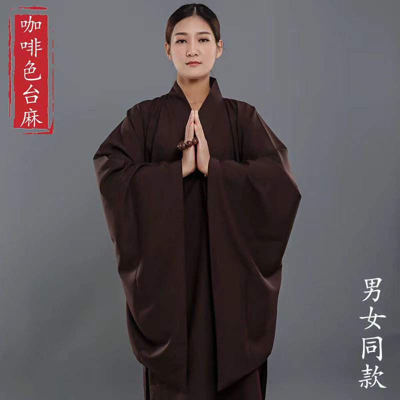 这真的是168.00的宝藏单品?春秋海青居士服男女海清袈裟长衫禅修僧衣僧服不透明拜佛大褂让你眼前一亮!😎_民族服装_淘宝服装网