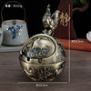 Creative Twelve Zodiac Ashtray for Home Use, Stylish Living Room, High-End Feel, Personalized Antique Bronze, Gift-Giving, Windproof Ashtray