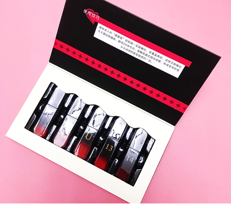 Hàng Trung Quốc light ins super fire student DSV water lip glaze set box 5 set bền không đánh dấu son bóng - Son bóng / Liquid Rouge 	son bóng maybelline	