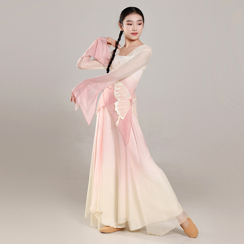 古典舞蹈服变身:从身韵纱衣到中国风飘逸裙裤,艺考女舞者的必胜战袍-古典舞服-淘宝百科网