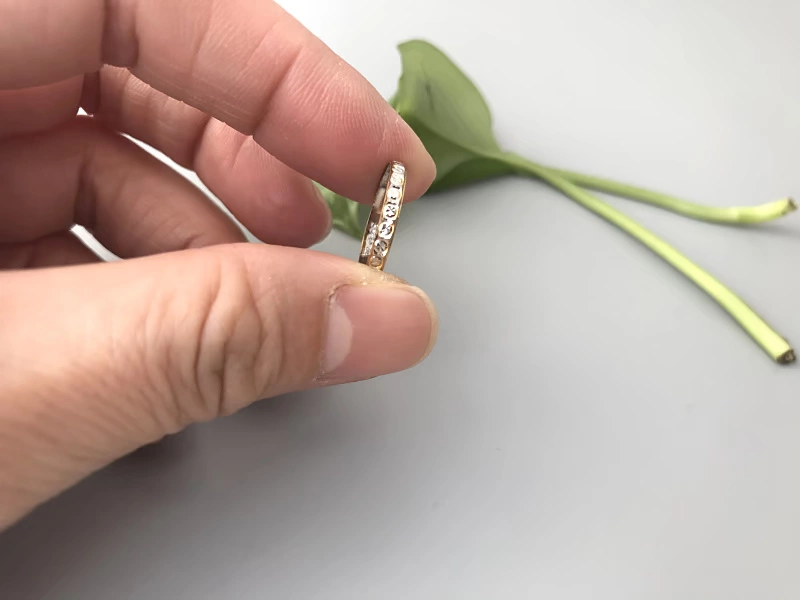 Giải phóng mặt bằng! Nhẫn bạc mạ vàng lấp lánh ánh bạc mỹ nam và nữ - Nhẫn