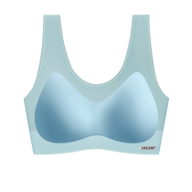Summer ultra-thin underwear for women seamless vest-style bra no rims summer ice silk sports bra