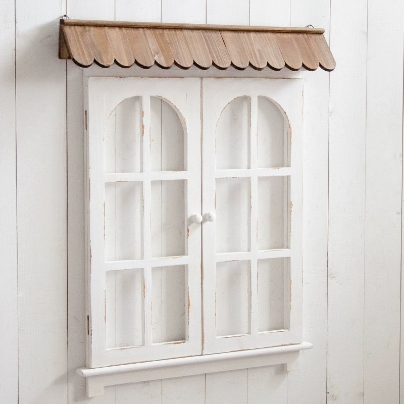 Garden Background Wall Decoration, Eaves, Fake Windows, Landscaping Props, Solid Wood Fake Eaves Ornaments, Photography Soft Decoration Hanging Pieces