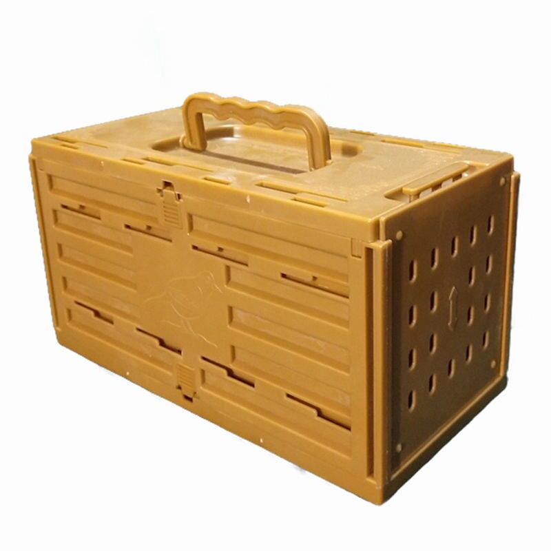 Thrush up the mountain small row cage express transport cage grid cage medium cage parrot go out portable plastic glue bird cage - Taobao