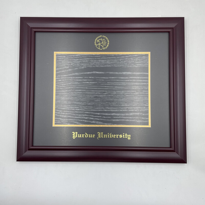 Exquisite Commemorative Photo Frame Certificate Framing Decoration from Purdue University, Usa