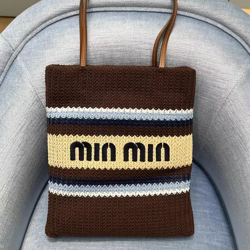 Uumi Influencer Picks 25Th Anniversary Spring/Summer New Colorful Striped Woven Bag Large Capacity Niche Handbag Underarm Bag