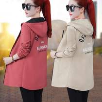 Trench coat womens long 2021 Spring and Autumn New Korean version of loose size Joker temperament coat ladies autumn coat