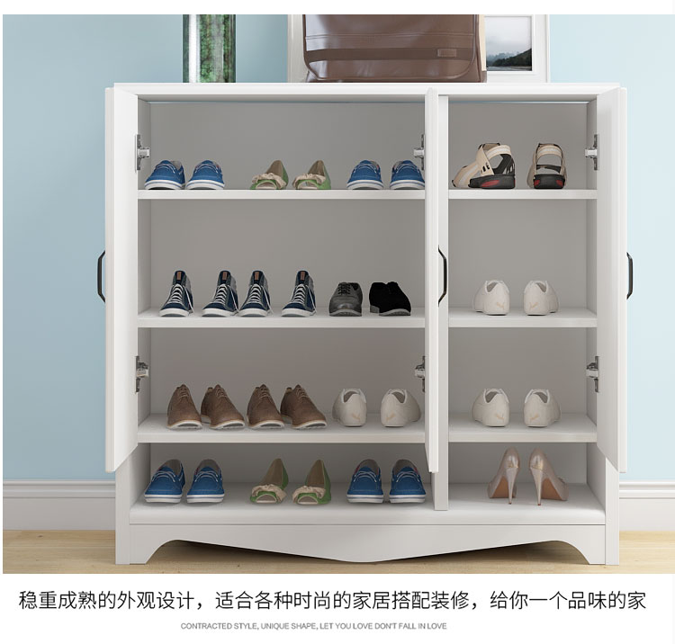 tiết kiệm không gian giày đơn giản và hiện đại nhà sống ban công phòng lưu trữ tủ lưu trữ bằng gỗ hộ công suất lớn Lối Nội - Buồng tủ quần áo nhỏ