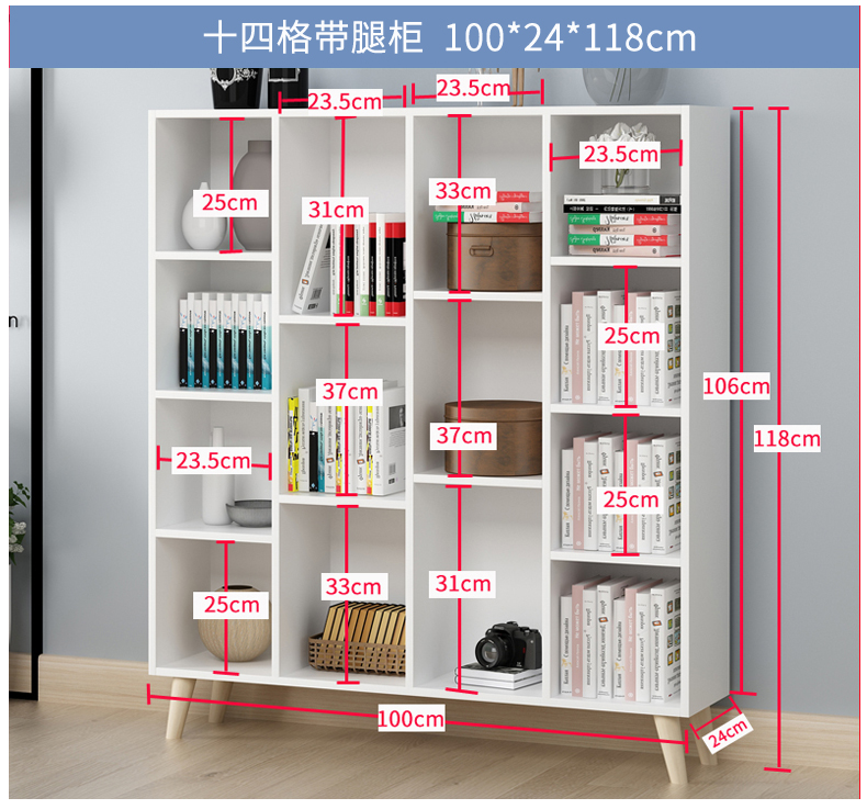 Dễ dàng kệ tủ sách nhỏ gọn sàn gỗ hiện đại bảng tủ tủ kẻ sọc kết hợp miễn phí kệ tủ sách - Buồng tủ quần áo gỗ giá rẻ