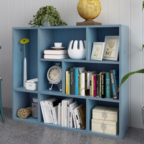 Simple bookcase bookshelf shelf simple student grid combination desktop creative student bookcase