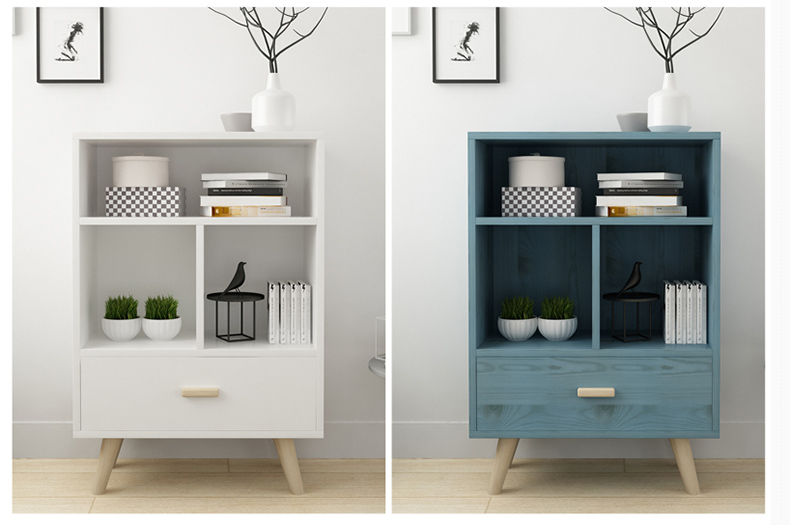 Giá sách đơn giản đơn giản hiện đại kệ sàn bàn tủ sinh viên sáng tạo lưới tủ kết hợp miễn phí tủ sách - Kệ kệ đựng túi xách