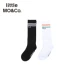 Littlemoco hè mới nam và nữ trẻ em vớ slogan sọc bên vớ cotton - Vớ Vớ