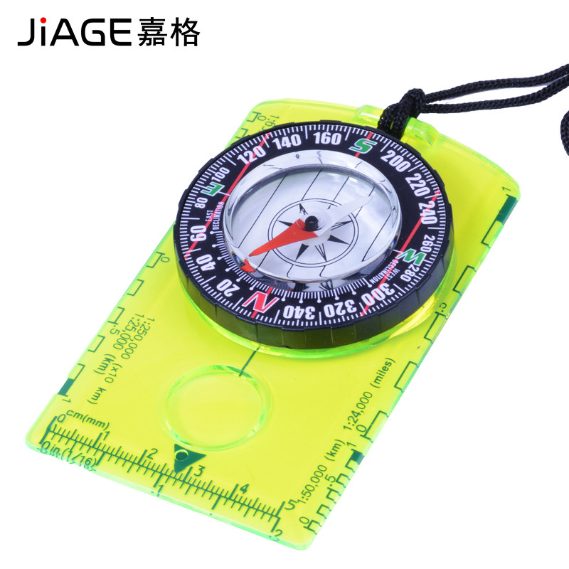 JIAGE GARGER Multifunction Map Scale Drawing Refers to the Compass Compass Orienteering Off-Road Drawing Distance Measurement