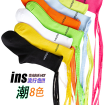 Arkaren Colour socks female midbarrel socks ins Chauffins Spring summer straps Long Sox womens street Chaostocking jk calf socks