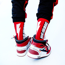 Socks Mens mid-tube socks Womens stockings Mens tide brand socks personality Harajuku European and American street hip-hop sports basketball skateboard socks