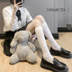 Pressure stovepipe calf socks women's summer thin velvet socks mid-calf pile socks solid color jk summer stockings