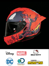 Mesca motorcycle helmet mens four seasons motorcycle full helmet womens universal anti-fog large tail double lens riding equipment