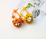 Плетеный крючок для вязания ручной работы, милый брелок, подвеска, тигр