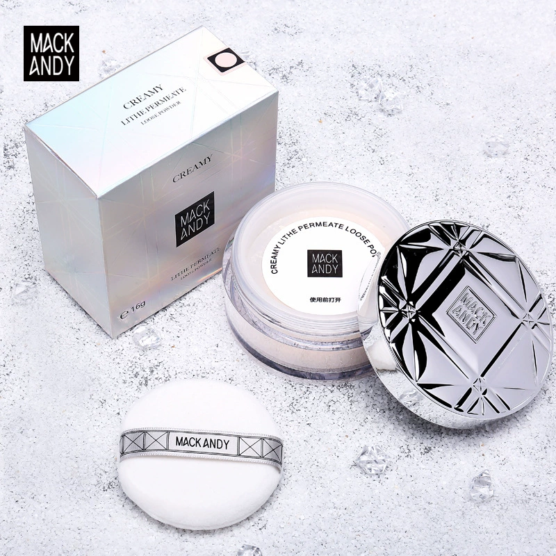 Marco Andy Loose Powder Phấn nhẹ và tươi mát, giữ ẩm, chống thấm nước, kiểm soát dầu, làm sáng và che khuyết điểm. - Quyền lực