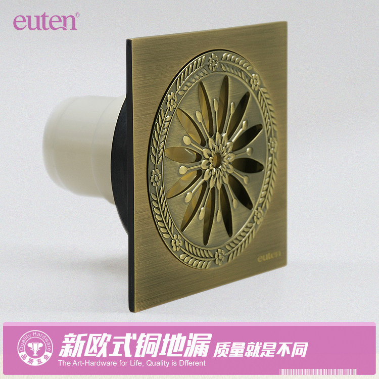 Pure Copper Thickened Deodorant Floor Drain Kitchen Makeup Room Balcony With New Magnetic Seal Sewer Floor Drain