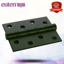 Room door solid wood door hinge loose-leaf pure stainless steel door damping hinge 4 inch black bearing hinge
