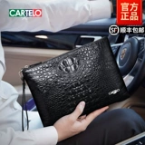 Картоловый крокодил кожа кожа сумки мужская кожаная конверт роскошный кошелек Qixi Gift