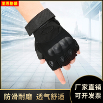 Outdoor mountaineering training gloves accessories security training gloves wear-resistant half-finger non-slip cut-proof gloves breathable gloves