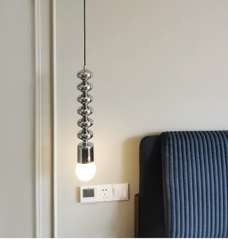 Bauhaus chandelier designer creative bedroom bedroom headlamp round ball bead chandelier Nordic Dining Bar chandelier