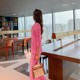 2022 autumn and winter new pink gold velvet suit age reduction waist slimming velvet suit Korean version OL suit female