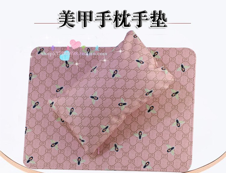 Dụng cụ làm móng tay đặt gối tay pad PU da có thể gập lại cầm tay có thể tháo rời rửa bàn mat cửa hàng móng tay mặc - Công cụ Nail bộ làm móng tay