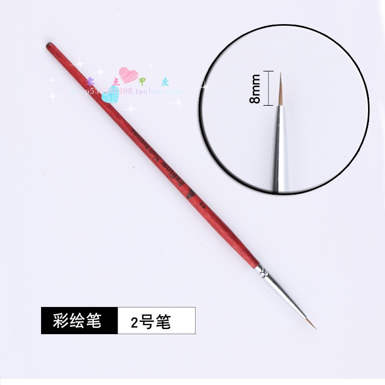 Nail Art Tools Line Vẽ Bút Vẽ Bút Bút Gỗ Hình Hoa Pen Bút Fine EZFLOW Nhỏ - Công cụ Nail cọ nét gel