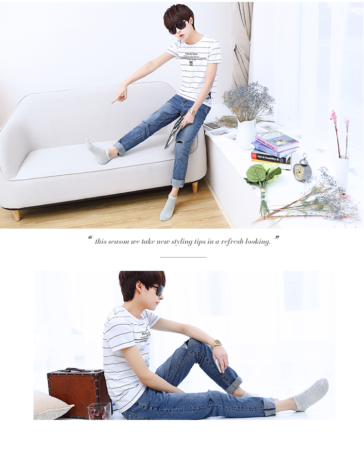 Đàn ông và phụ nữ vớ mỏng nam cotton vớ thấp vớ vớ cotton nông miệng ống ngắn tất off white