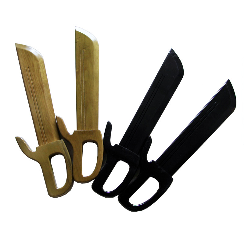 Wing Chun Boxing 8 Decapitated Pure Solid Wood Quality Butterfly Double Knife Wing Chun Performance Knife Yongchun Bull Ear Double Knife Unopened Blade