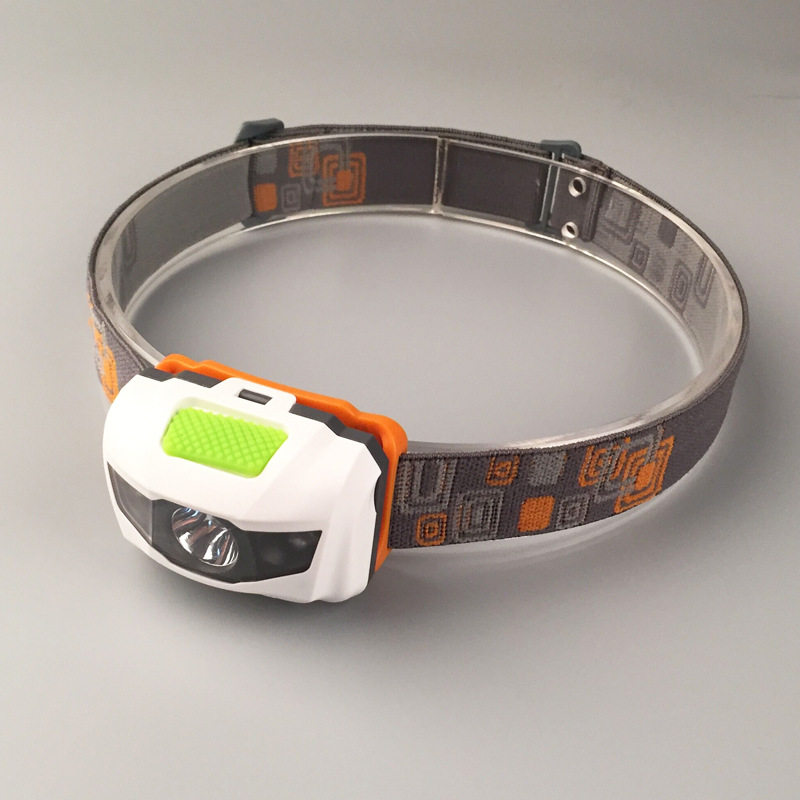 CREE LED1 2 Red and white bald head light Outdoor lighting Multi-function Mini headlight