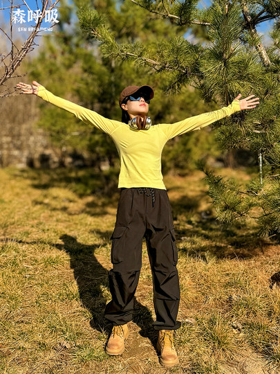 冬款打底徒步女户外健身上衣休闲透气速干登山宽松长袖运动衣短袖